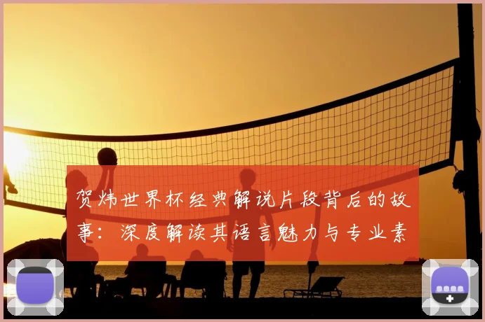贺炜世界杯经典解说片段背后的故事：深度解读其语言魅力与专业素养